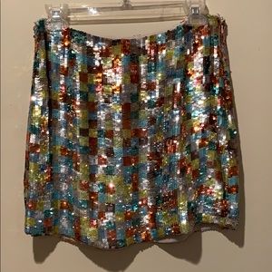 French Connection Sequin Skirt